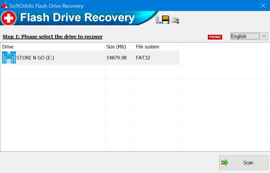 SoftOrbits Flash Drive Recovery Capture d
