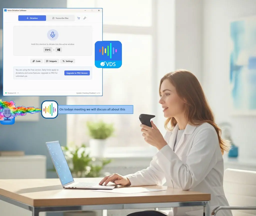SayOnce - Voice Dictation Software Capture d