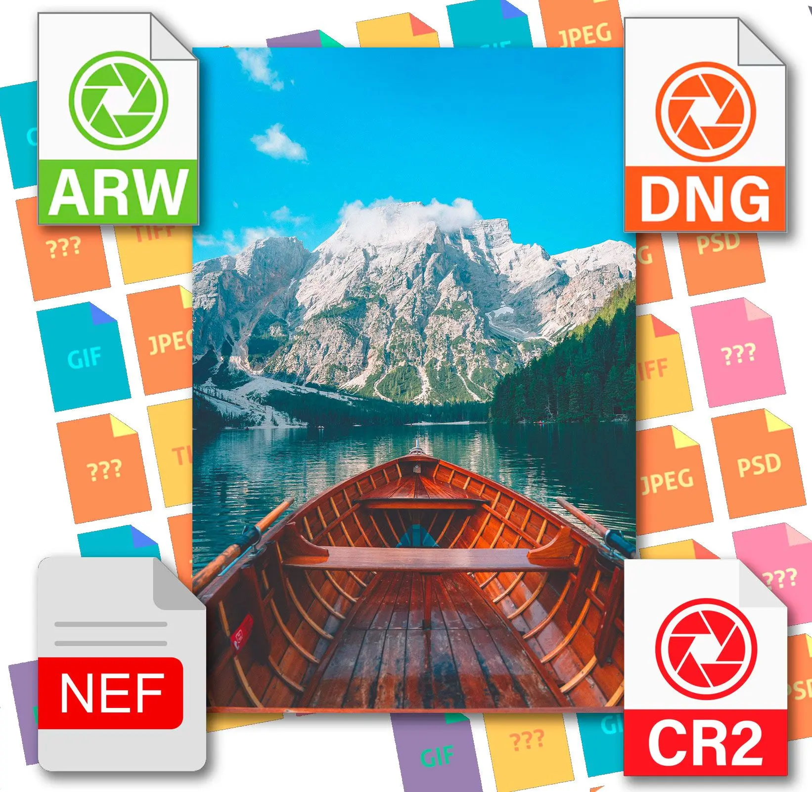 Formats RAW pris en charge..