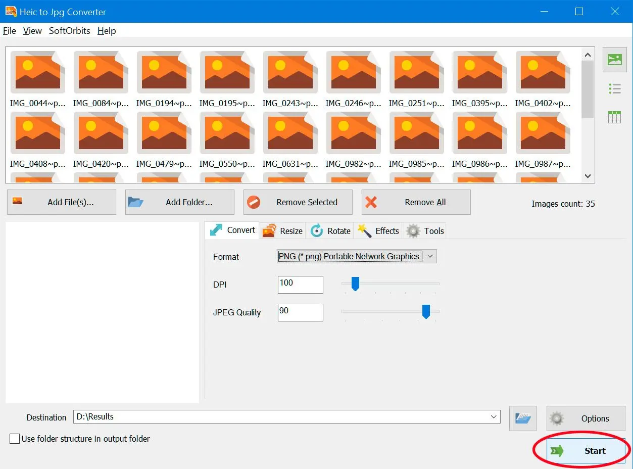 Logiciel de conversion HEIC en PNG..