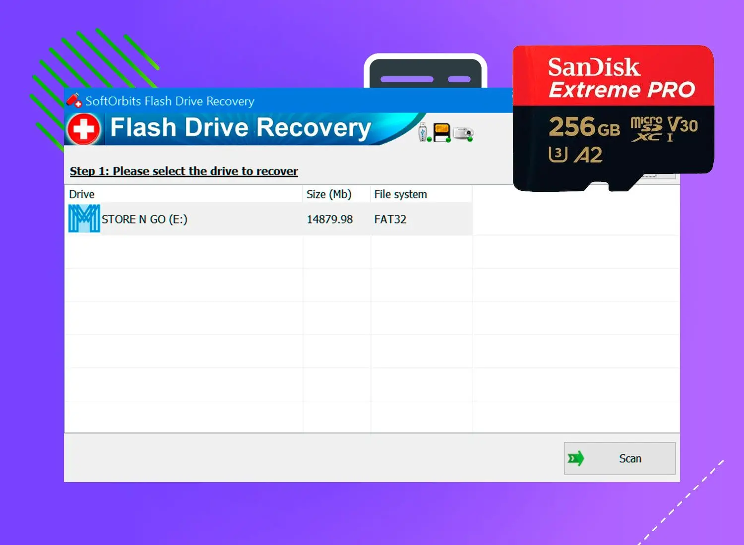 SoftOrbits Flash Drive Recovery Capture d