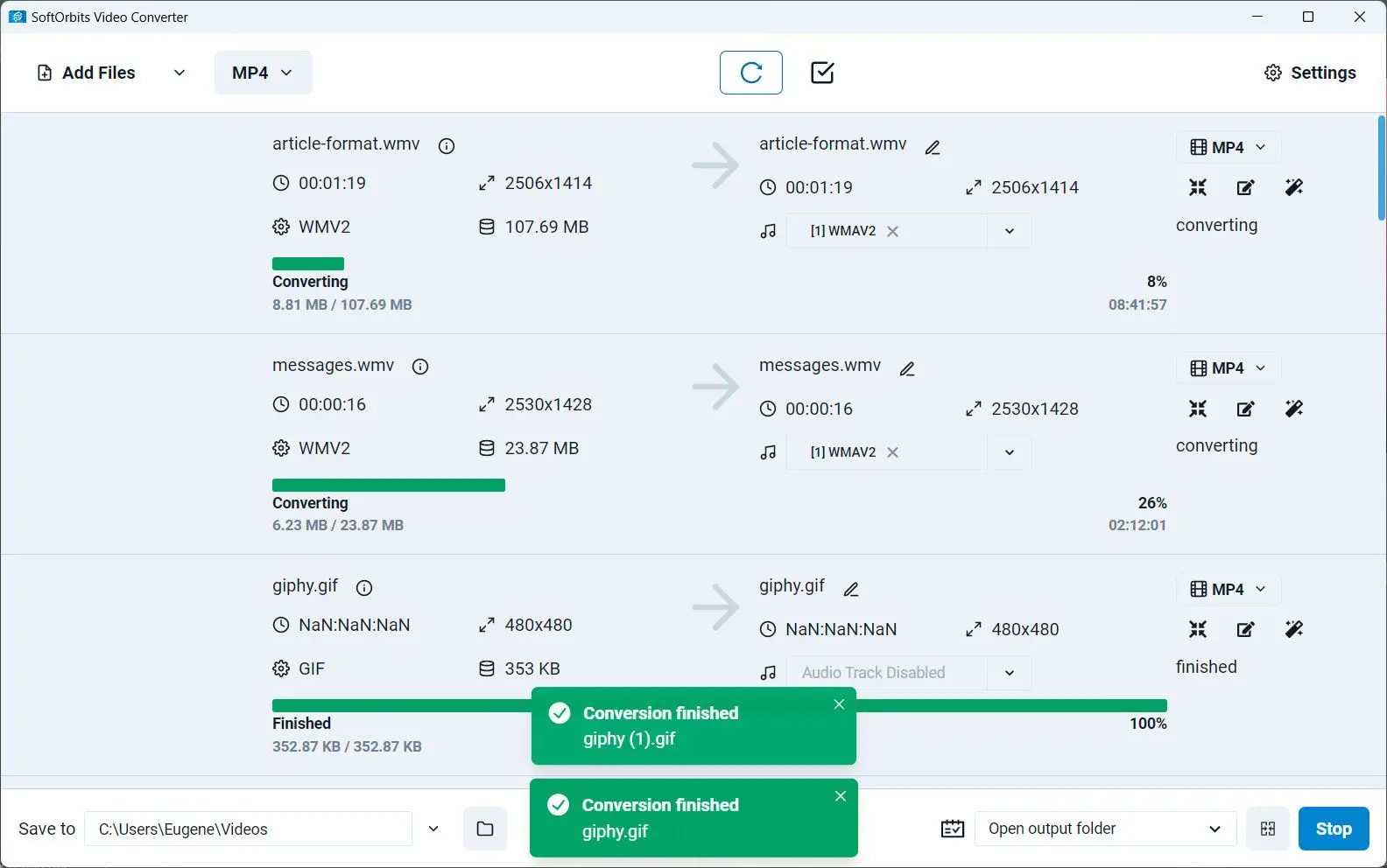 Exécution SoftOrbits windows et mac..