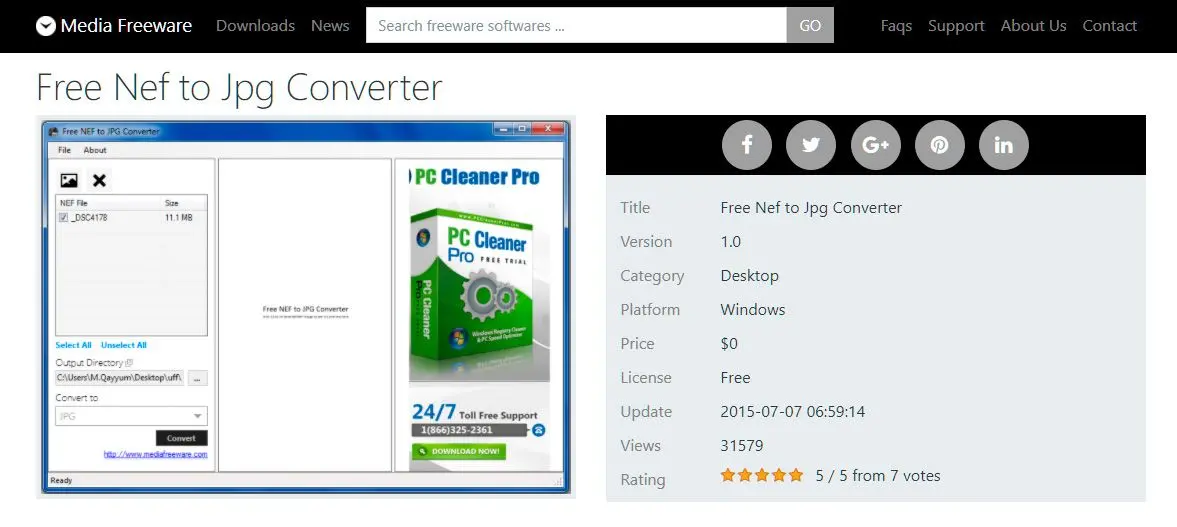 Convertisseur NEF en JPG gratuit..