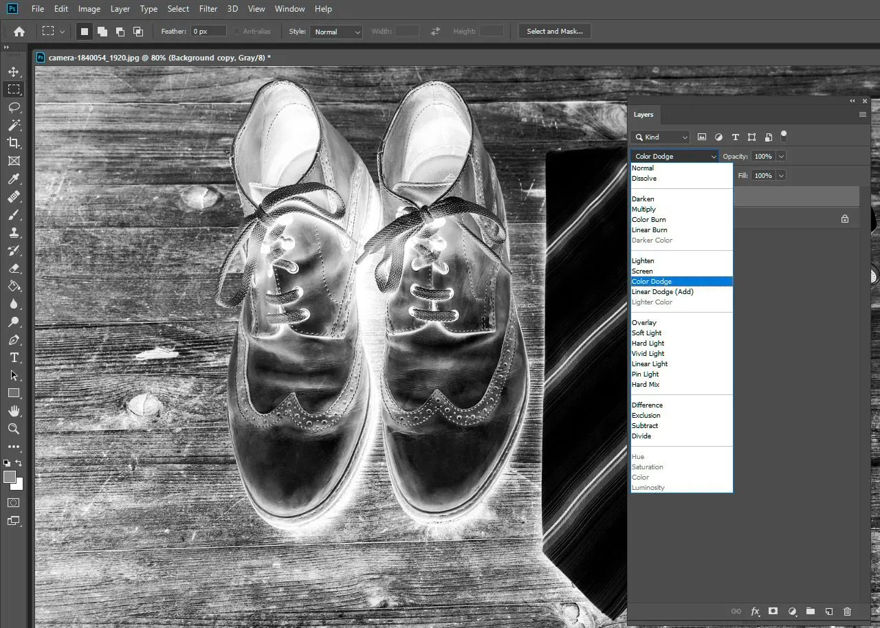 Incrustation de couleur photoshop..