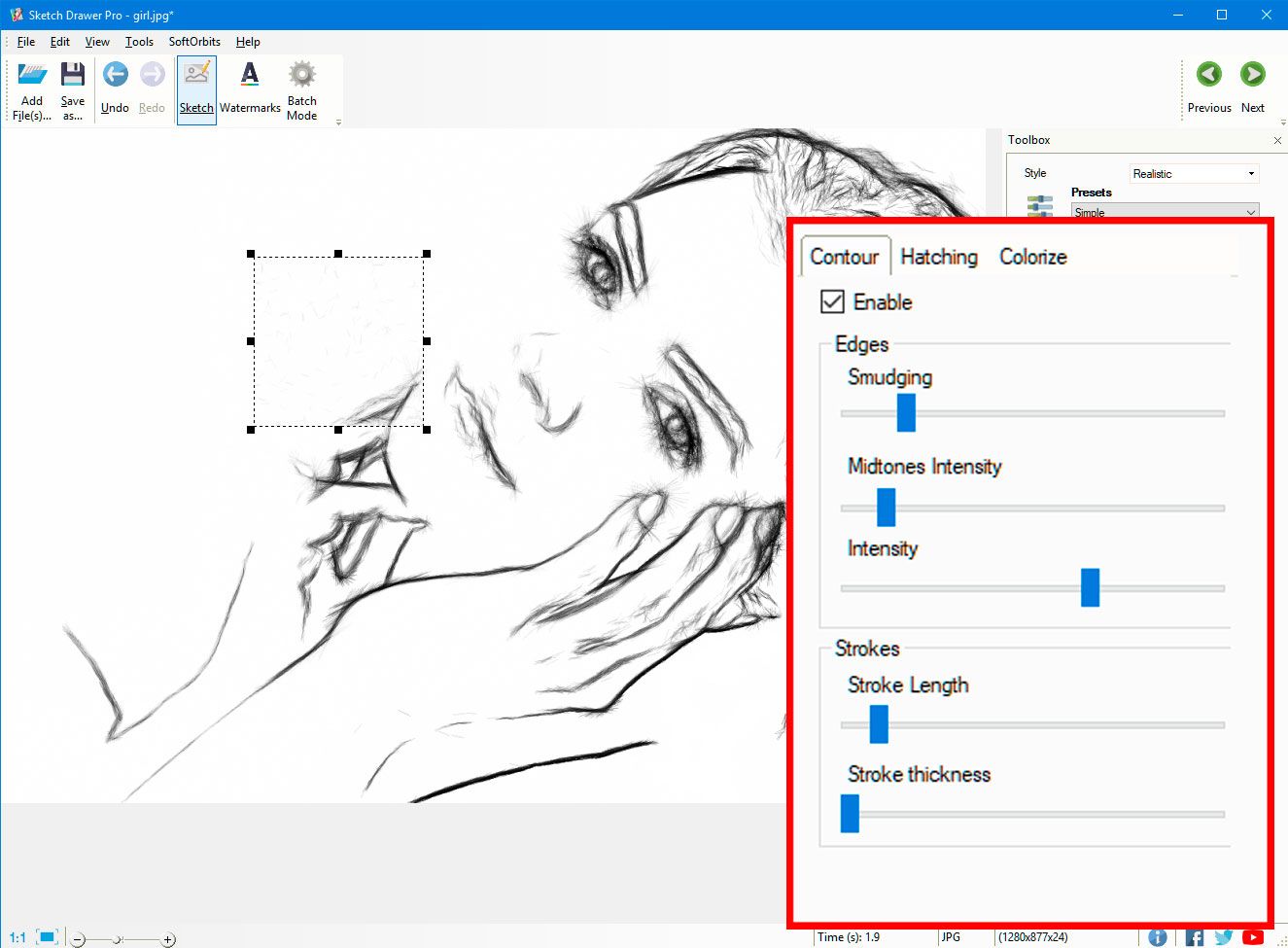 Set additional Stencil Settings..