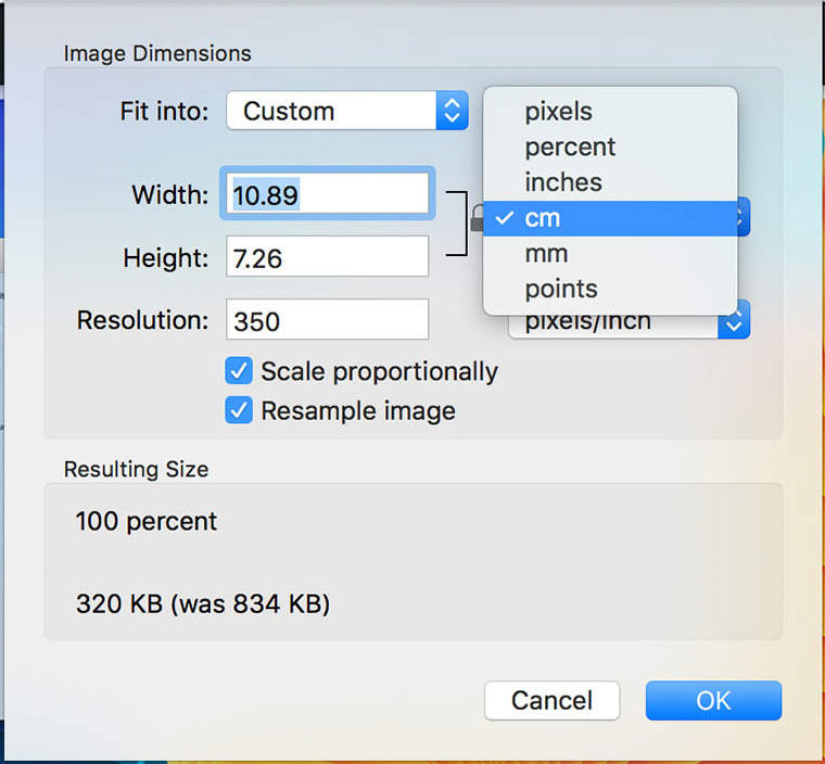 Redimensionner plusieurs images sur OSX (Mac).