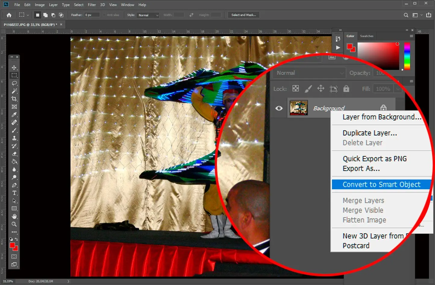 Convertir en Objet dynamique..