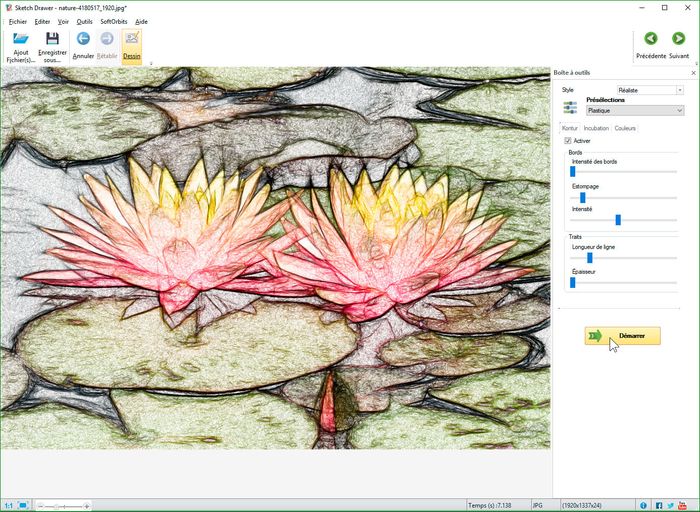 Transformer une image en dessin - SoftOrbits Captures d écran. Transformer une image en dessin - SoftOrbits Captures d écran.