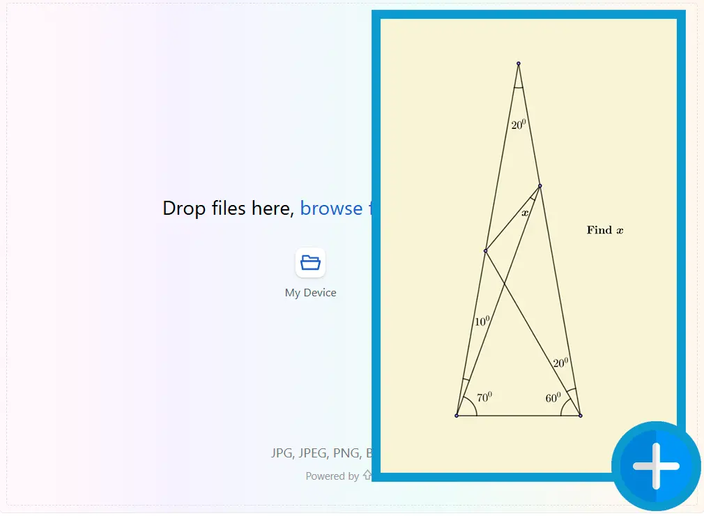 Téléchargez une image du problème.