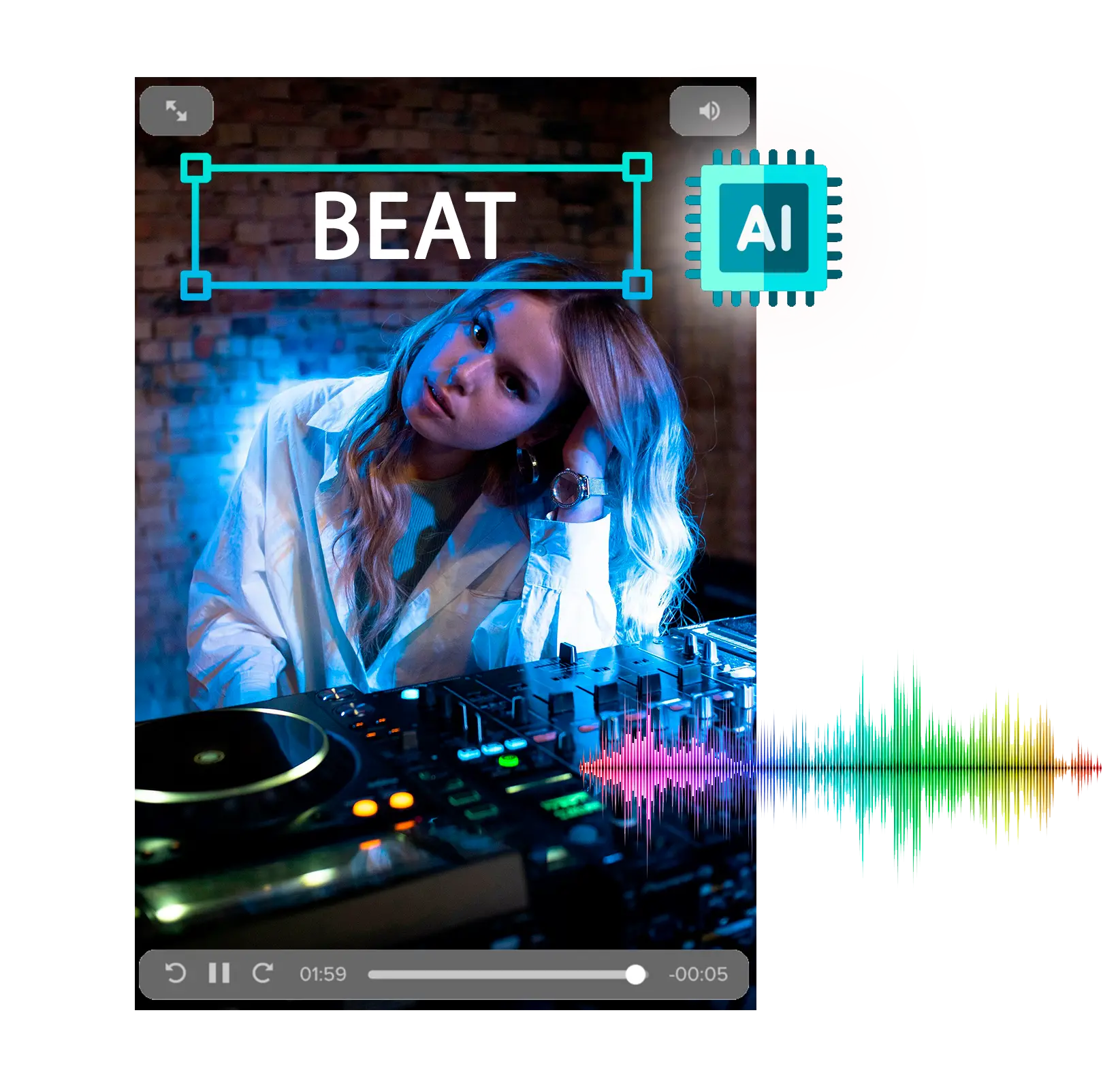 Générer une vidéo avec du son.