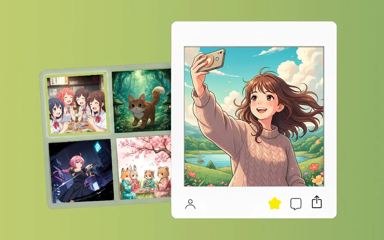 Créez Tout Ce Que Vous Pouvez Imaginer: Création de Photos Anime.