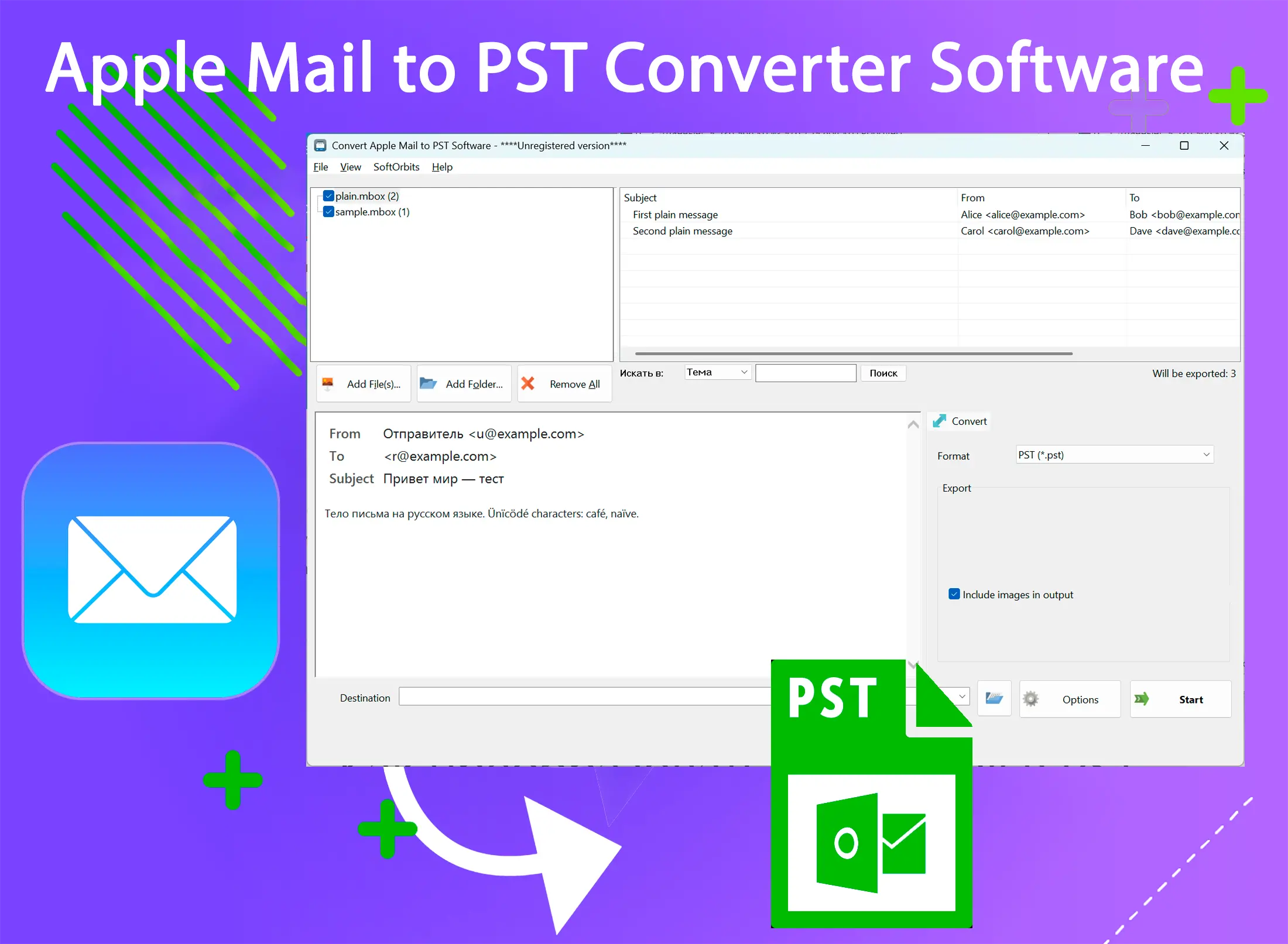 Apple Mail to PST Converter Software Capture d