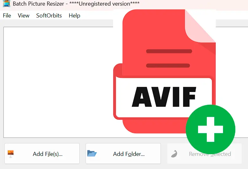 Ajouter vos fichiers AVIF.