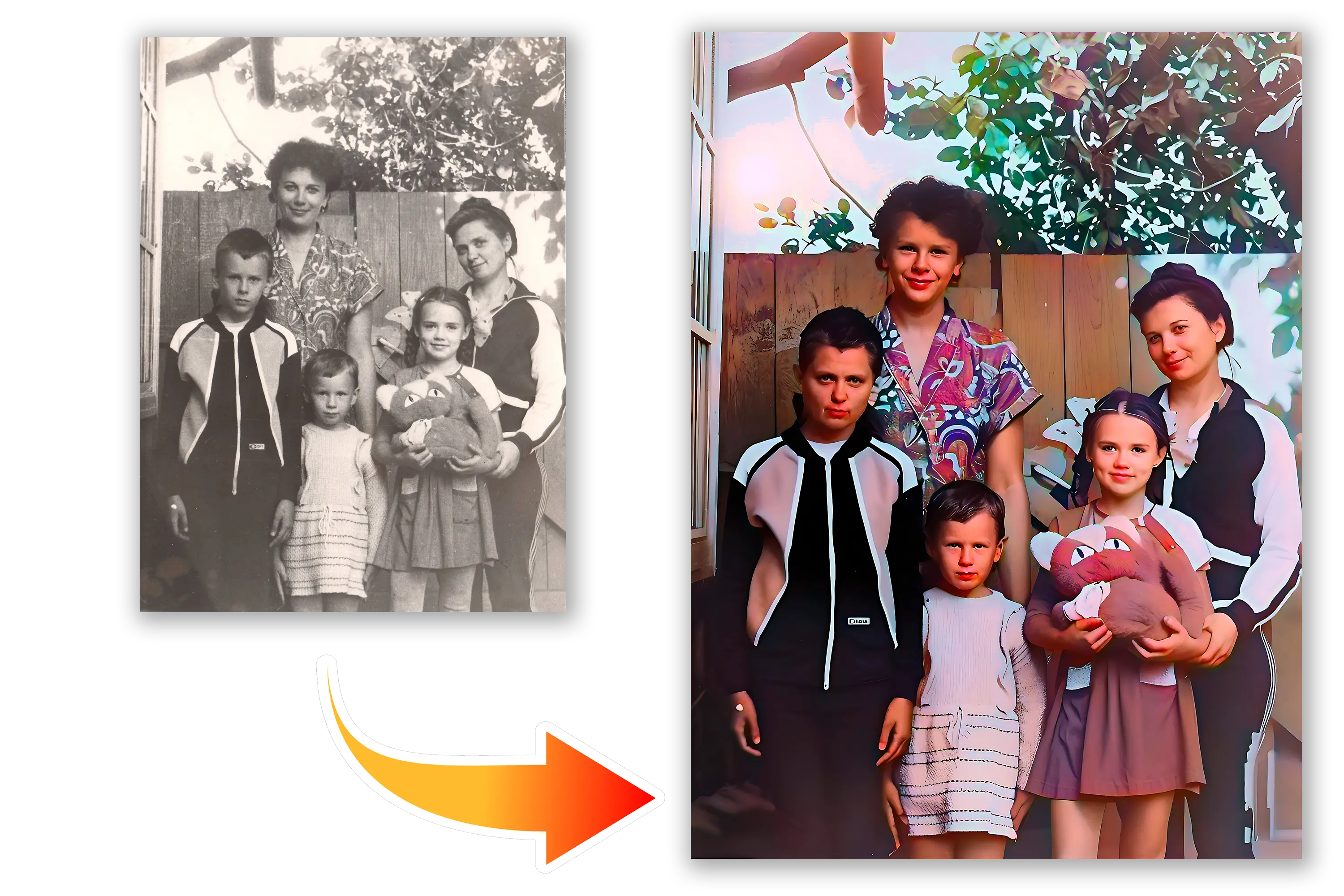 Restauration de vieilles photos.