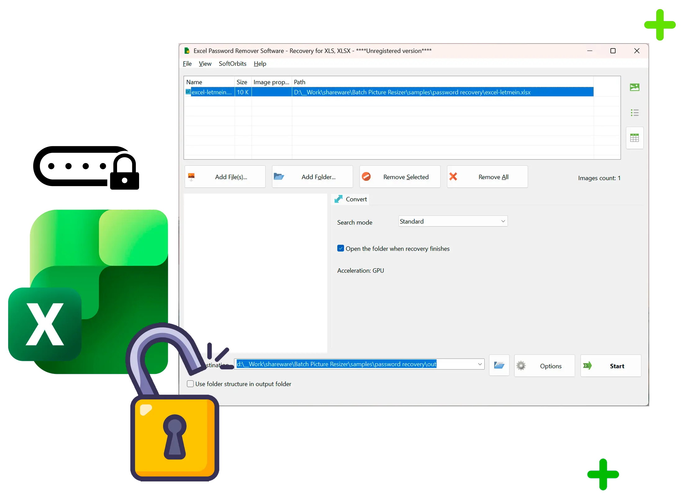 Excel Password Recovery Capture d