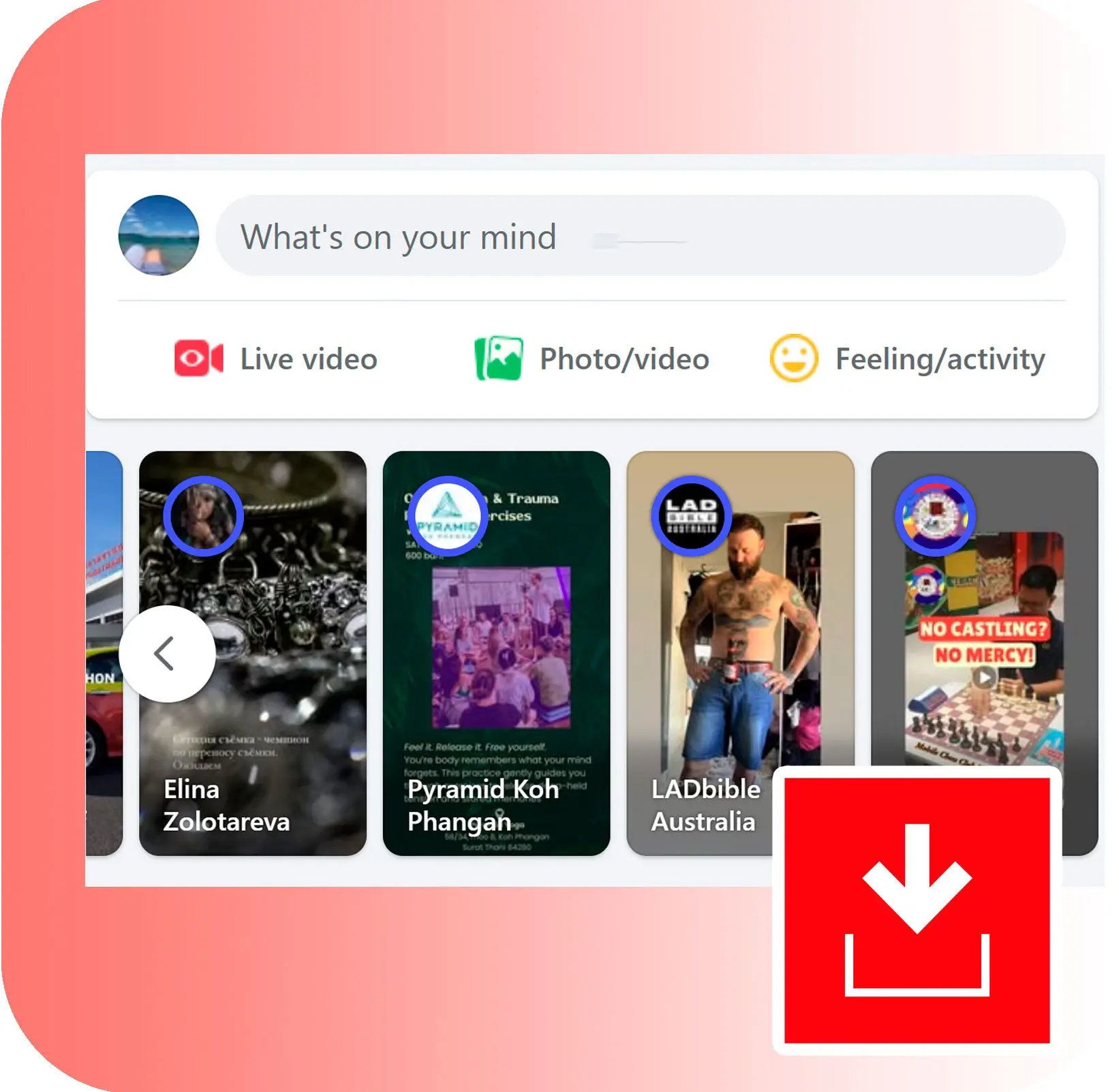 Télécharger des stories Facebook.