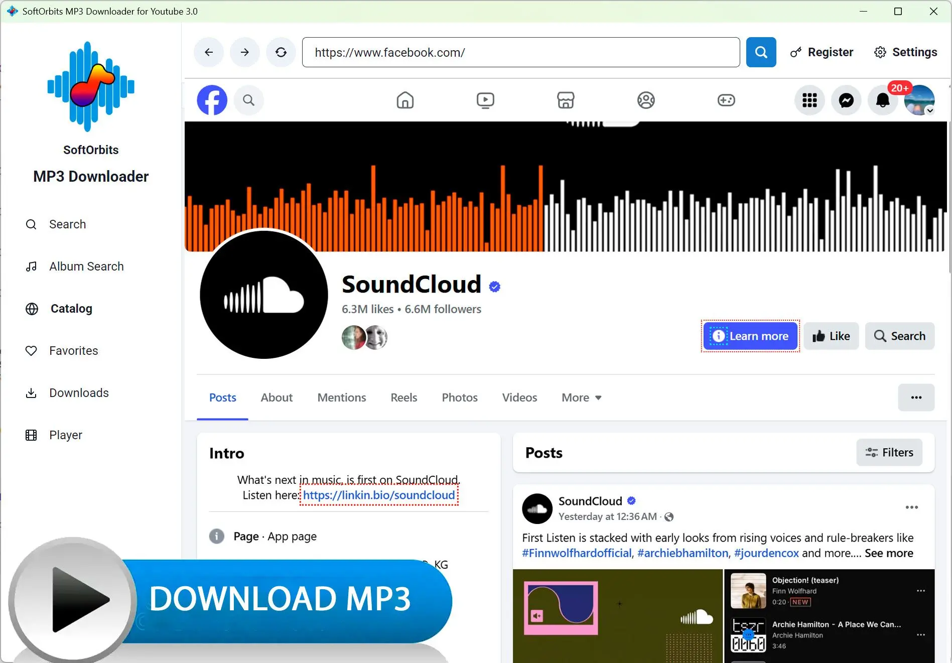 MP3 Downloader for Youtube: Capture d