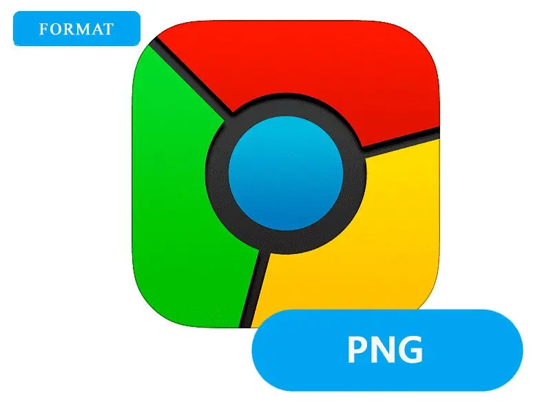 Choisissez le format de sortie PNG.