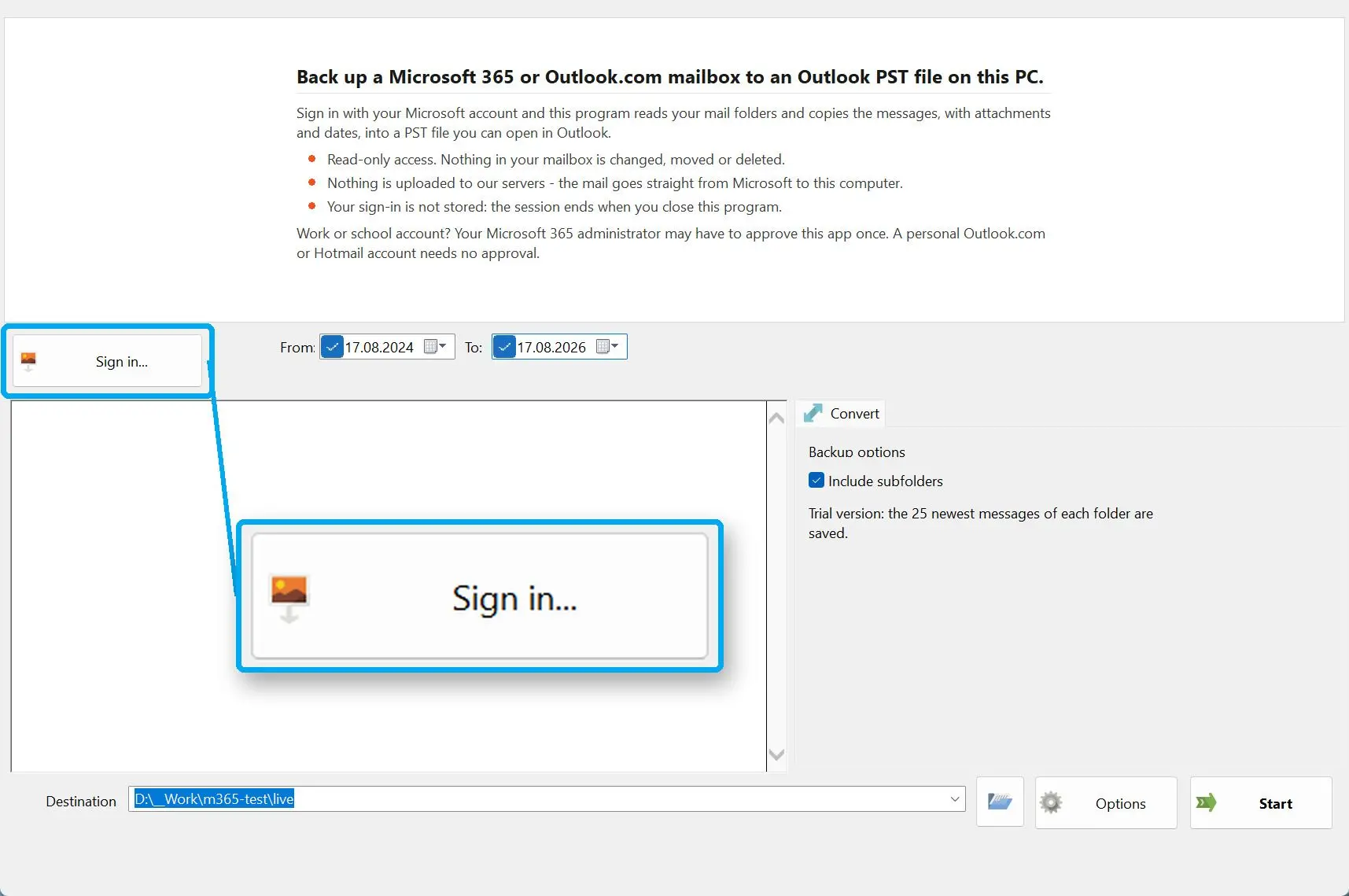 Se connecter avec Microsoft.