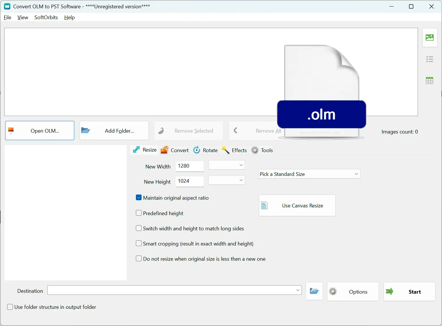 Ajoutez votre fichier OLM.