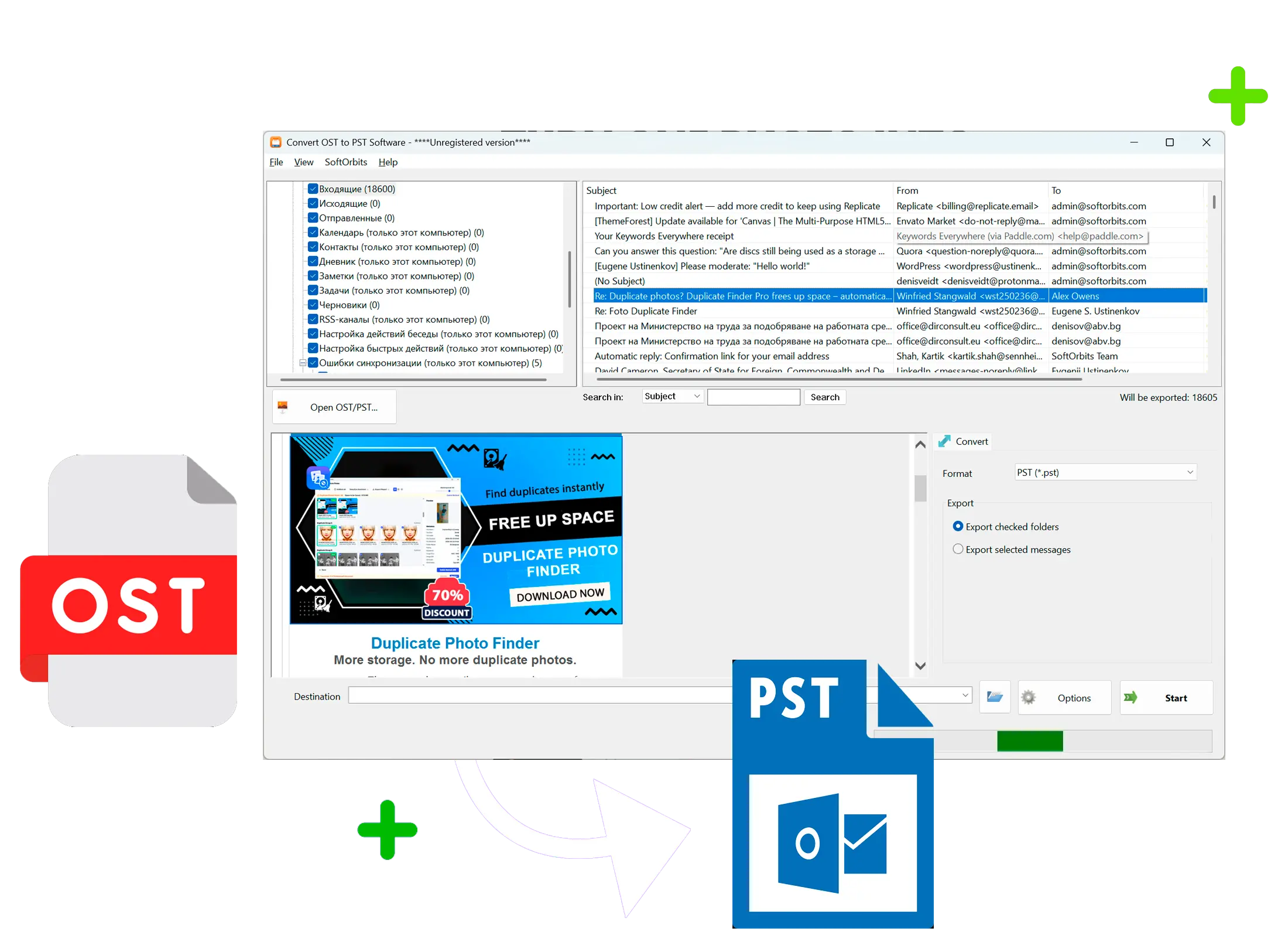 OST to PST Converter Tool Capture d