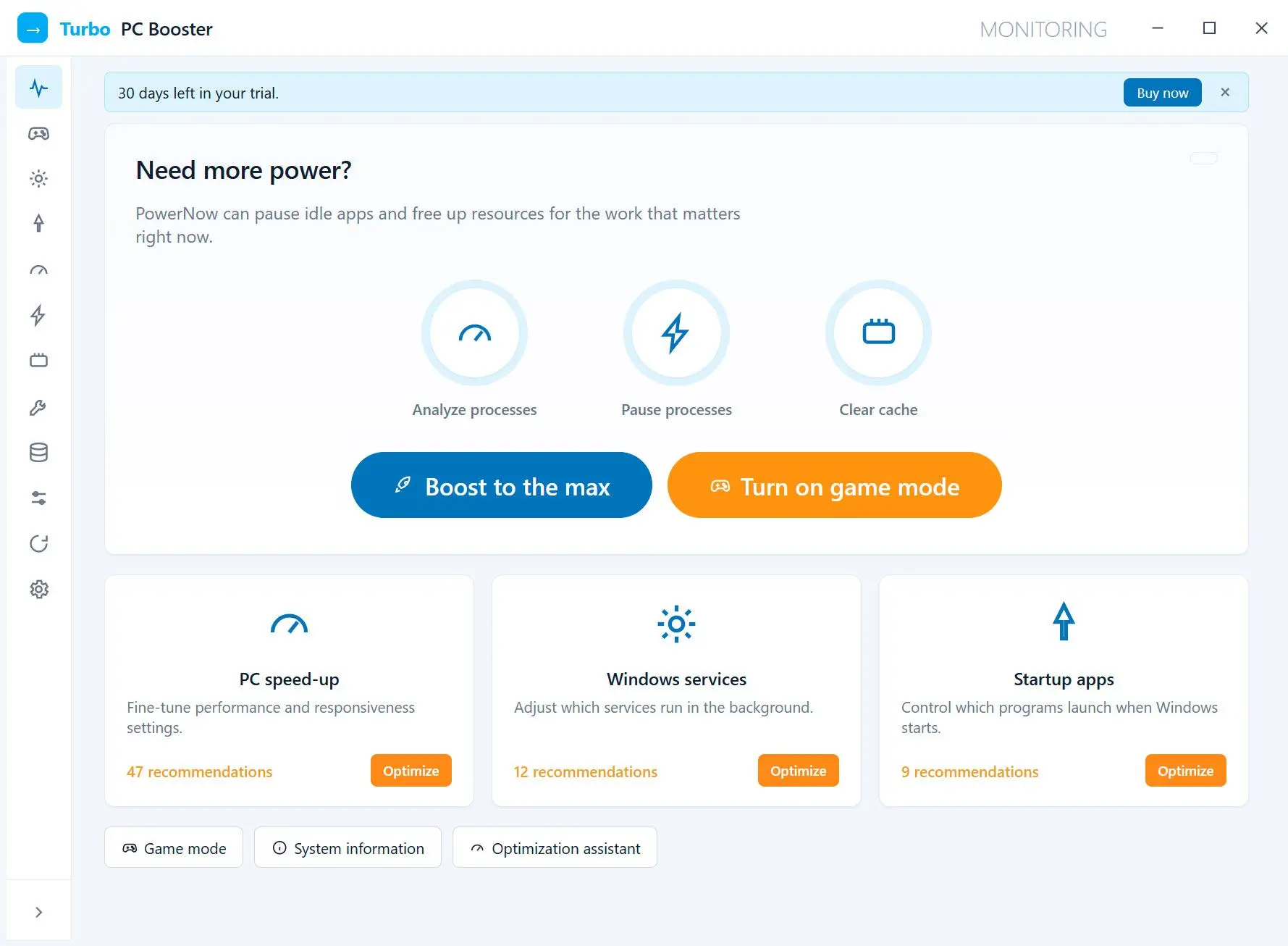 Turbo PC Optimizer Capture d