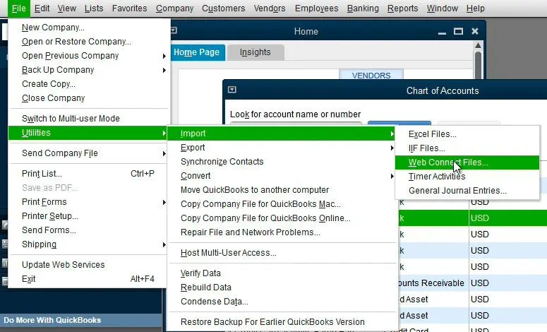 Importez-le dans QuickBooks.