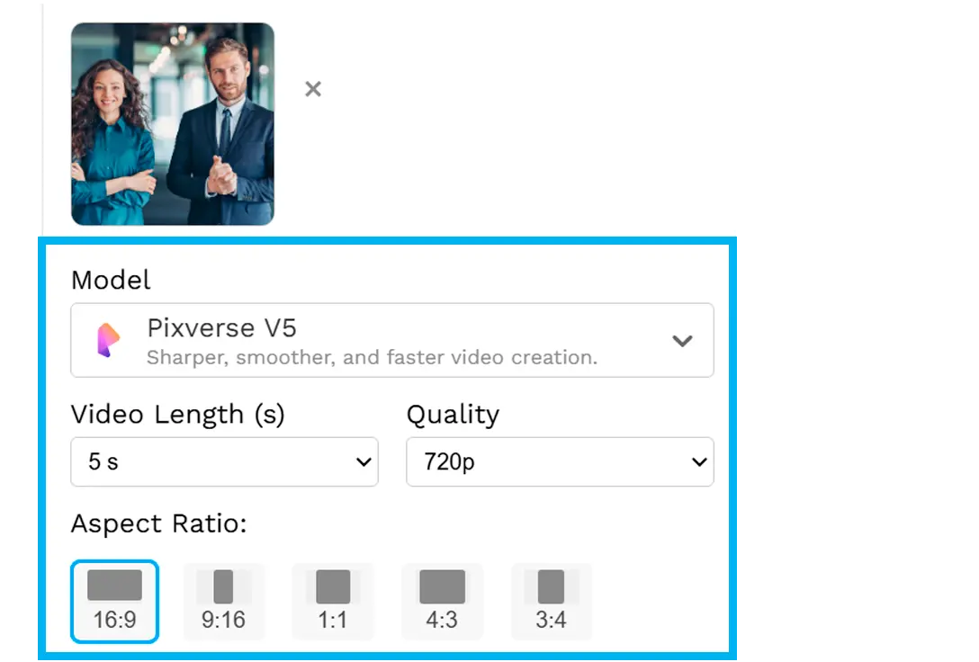 Vérifiez les options disponibles..