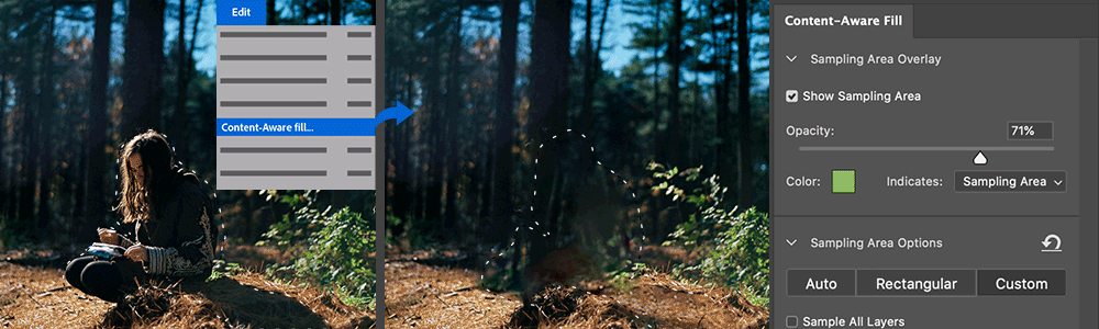 supprimer le filigrane dans Photoshop