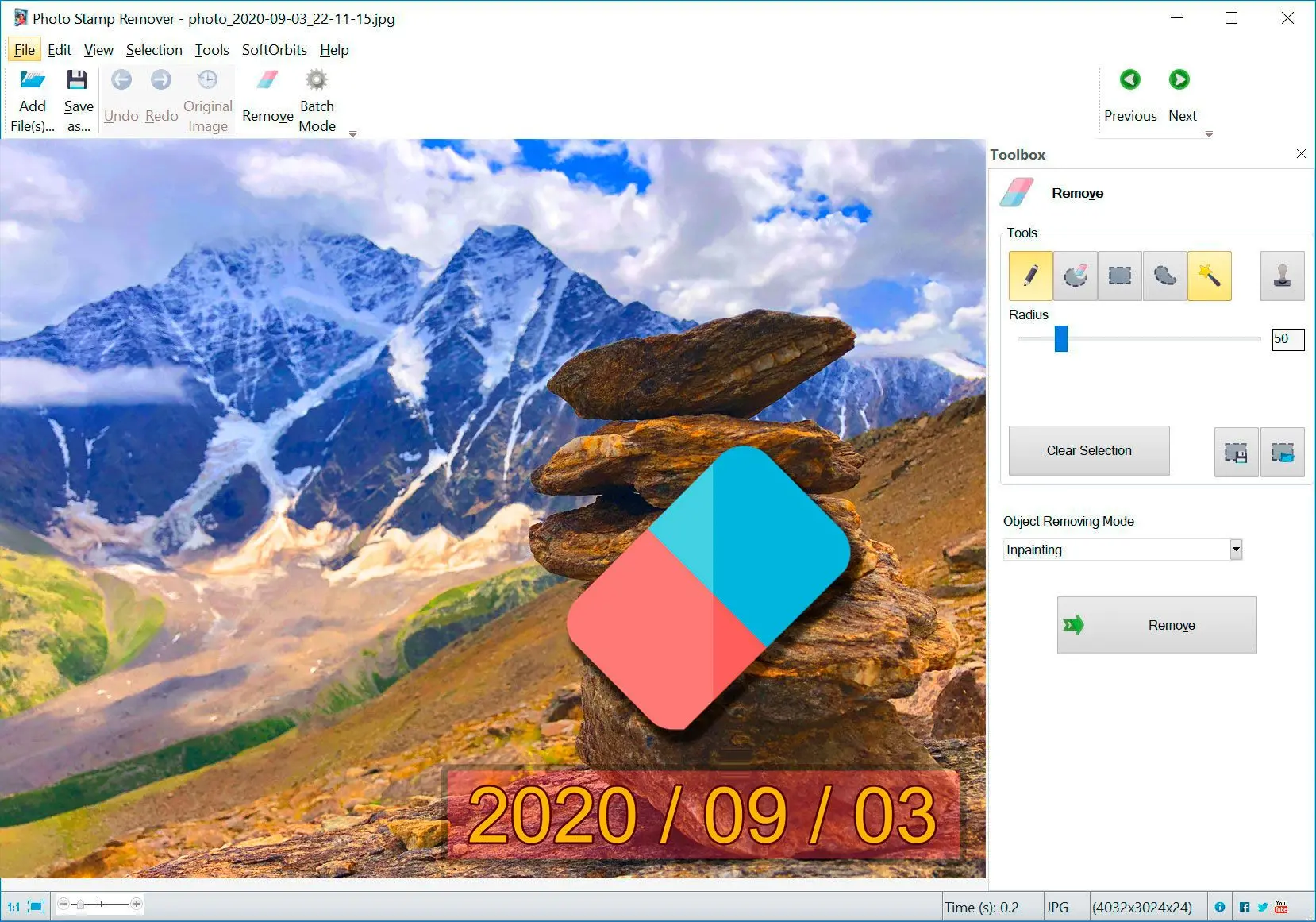 Photo Stamp Remover: Capture d