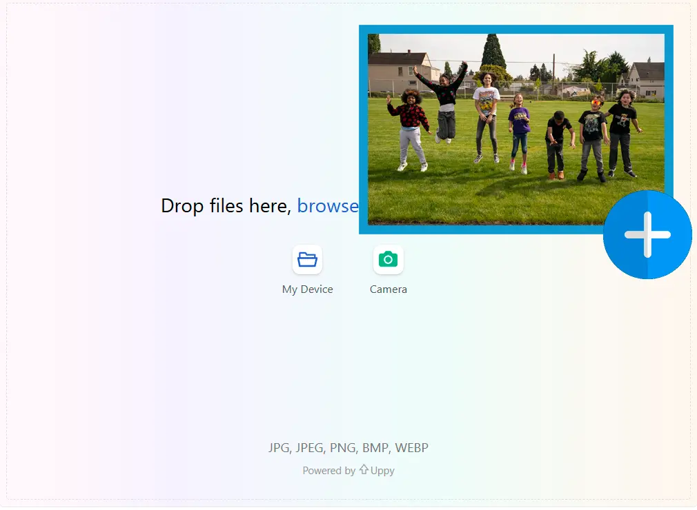 Téléchargez une image de référence.
