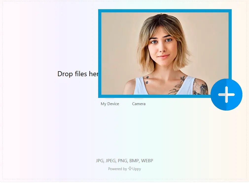 Téléchargez la photo du visage.