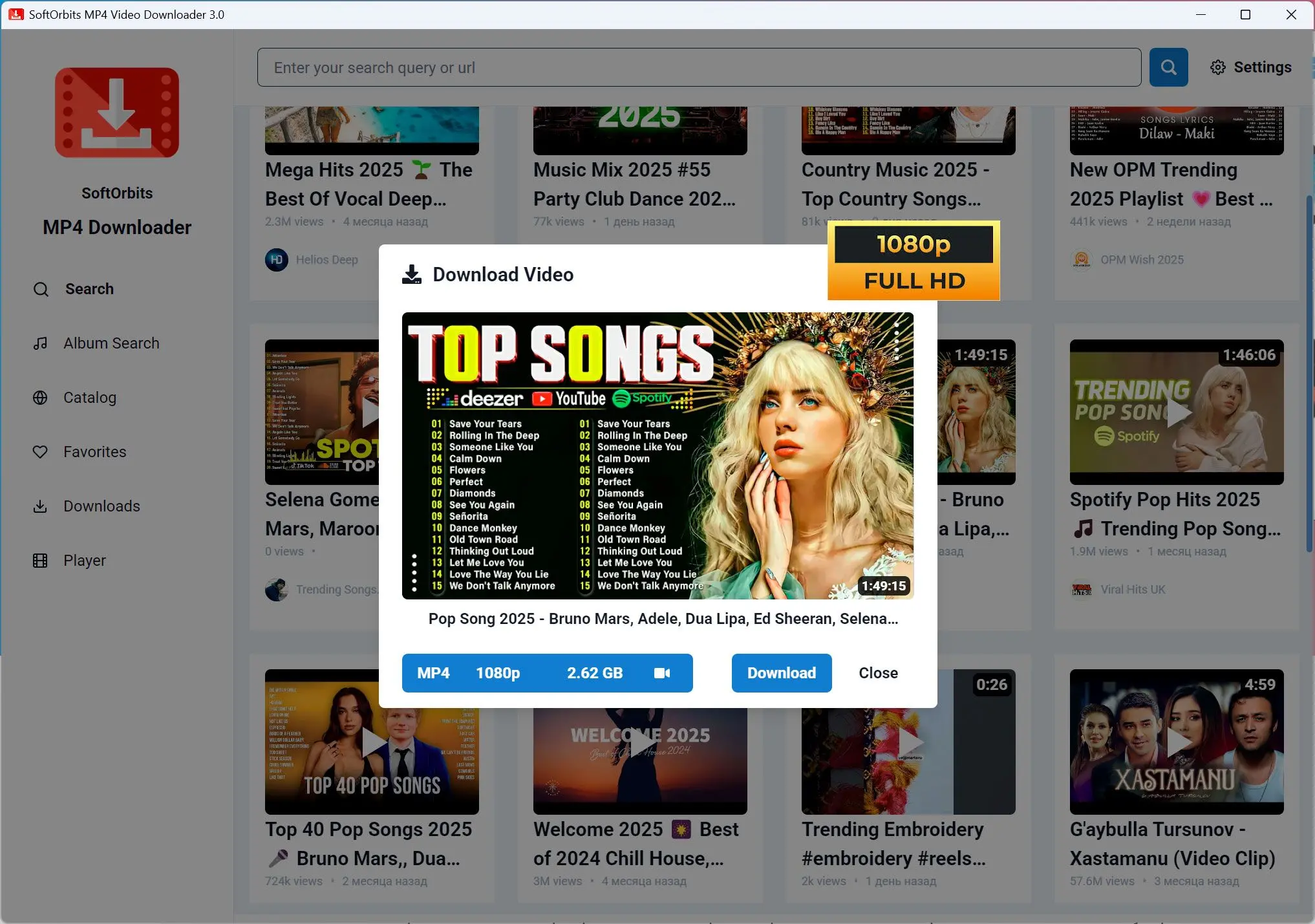 MP4 Downloader for Youtube Capture d