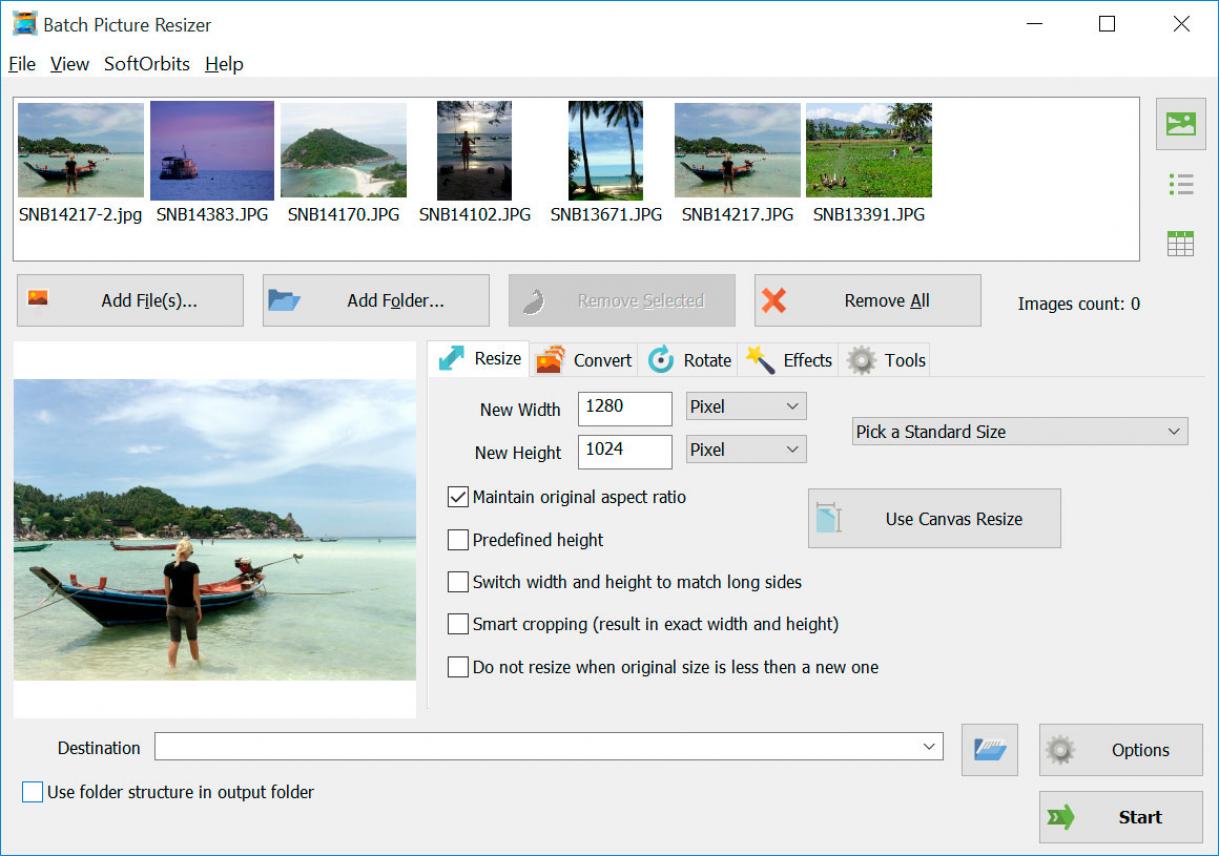 Batch Picture Resizer Capture d